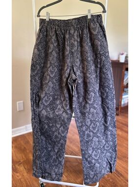 BDG Women's Snake Print Elastic Waist Pants Size Large